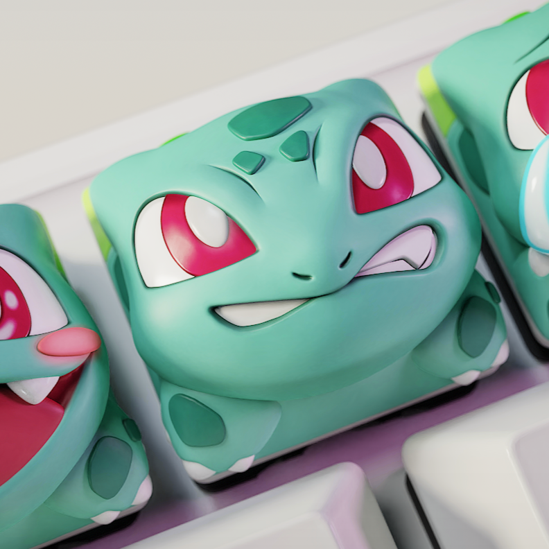 Bulbasaur - Pocket Monsters - Keyboard Keycaps