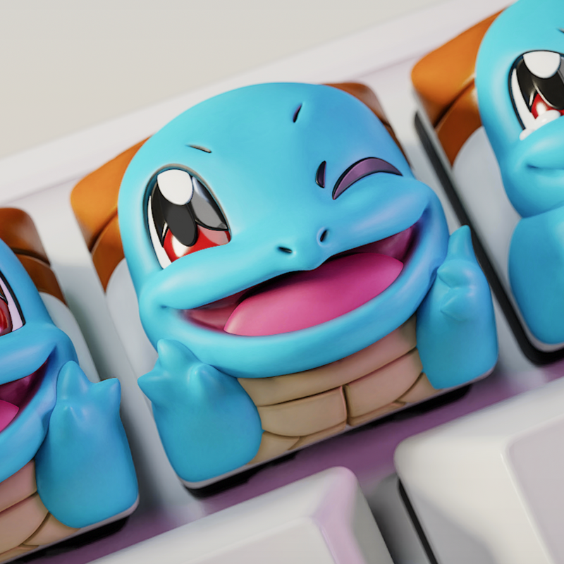 Squirtle - Pocket Monsters - Keyboard Keycaps