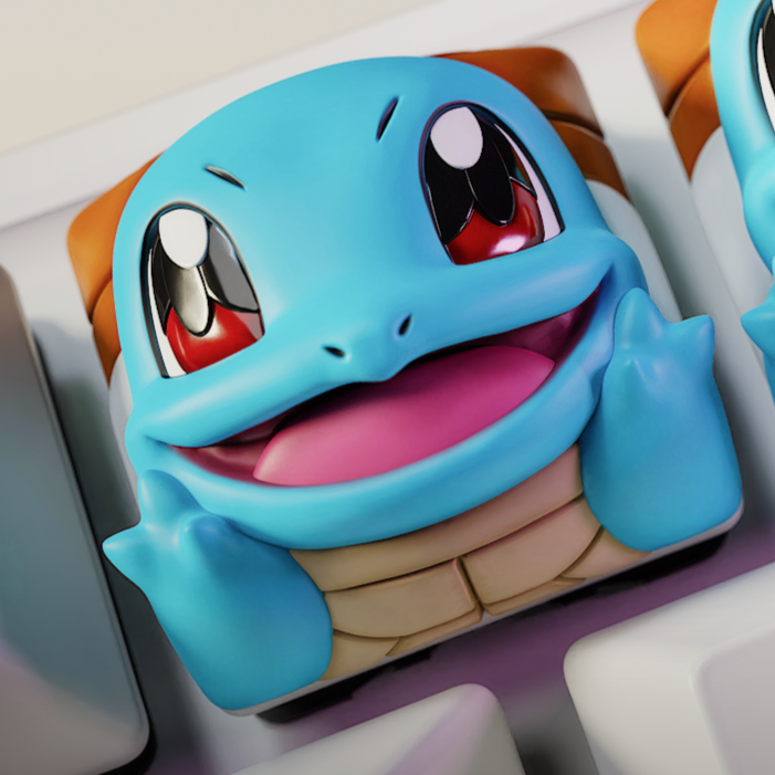 Squirtle - Pocket Monsters - Keyboard Keycaps