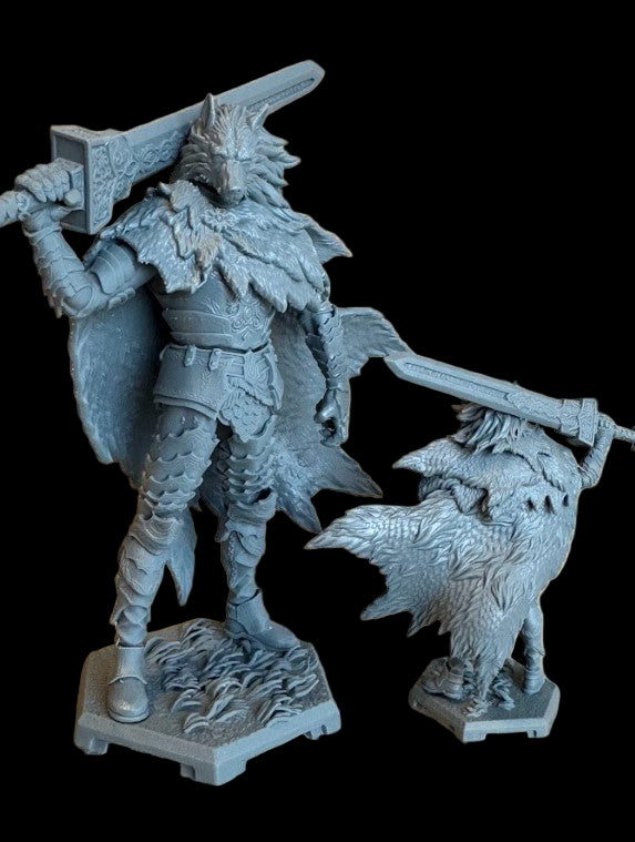 Blaidd Half-Wolf – Elden Ring Inspired Miniature
