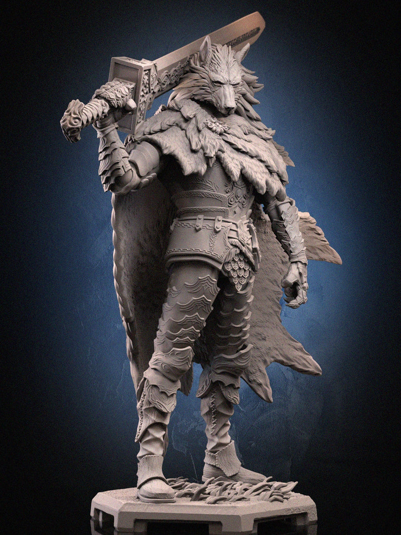 Blaidd Half-Wolf – Elden Ring Inspired Miniature