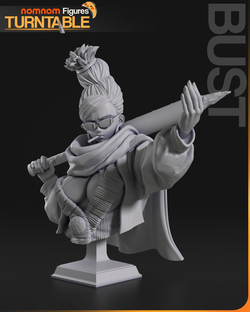 Seiko & Granny "Seiko Okarun" - Dandadan - 75mm, 1:10 Scale, Bust