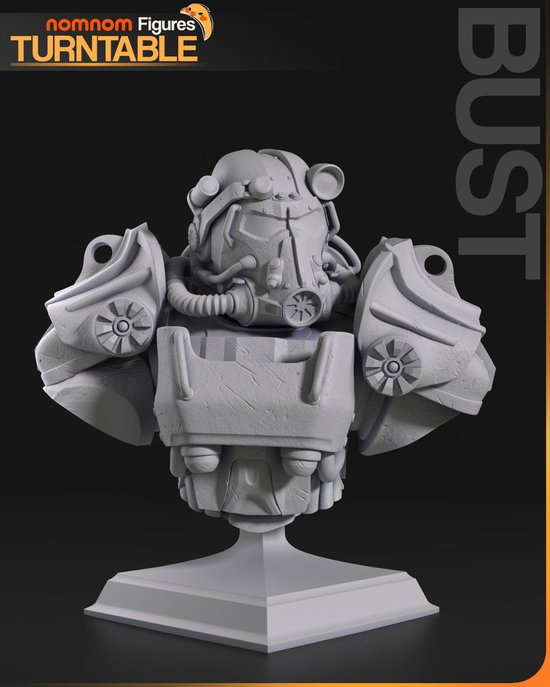 T-60 Armor - Fallout - 1:10 Scale, 75mm, Bust
