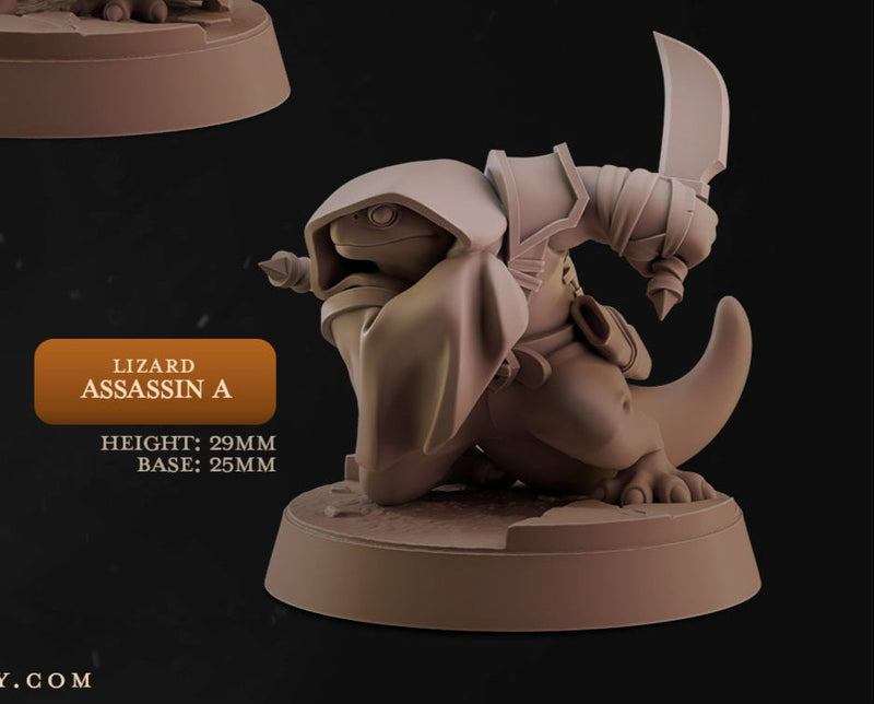 Lizard Assassins – Reptilian Rogue Miniature Set