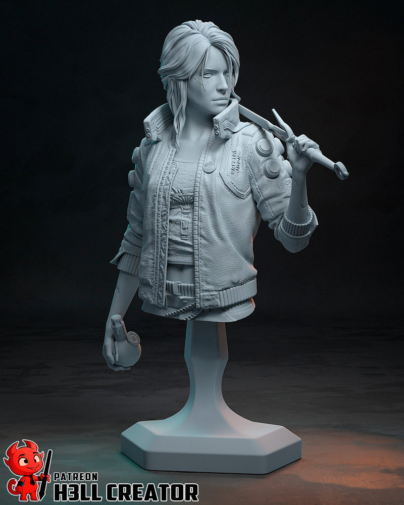 Ciri - Cyberpunk 2077 - 1:8 Scale & Bust