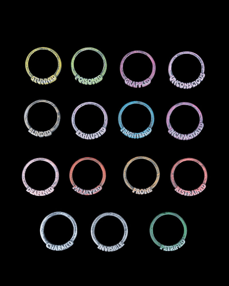 TTRPG Condition Rings - Status Effect Markers Set