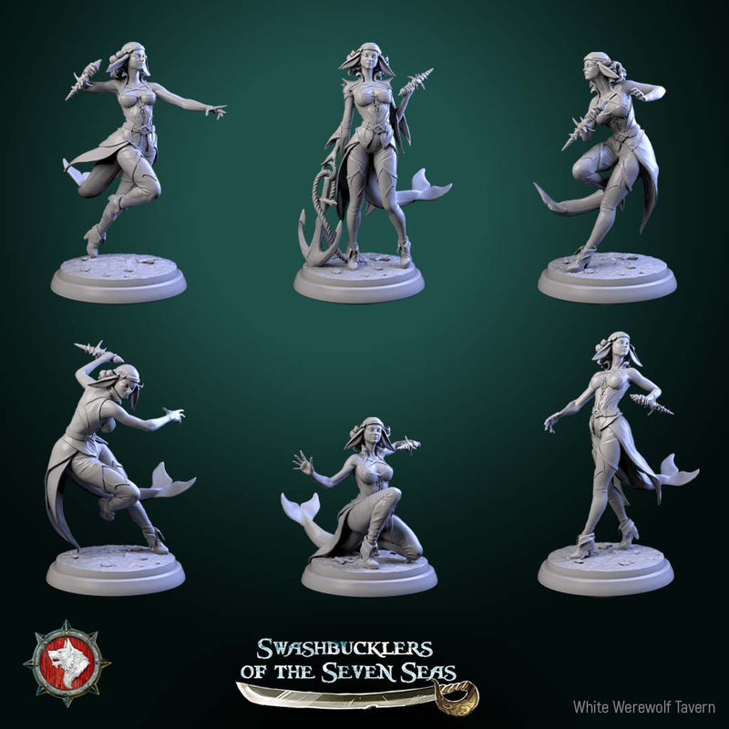 Delphinid Raiders – Sea-Born Pirate Skirmishers – Miniatures