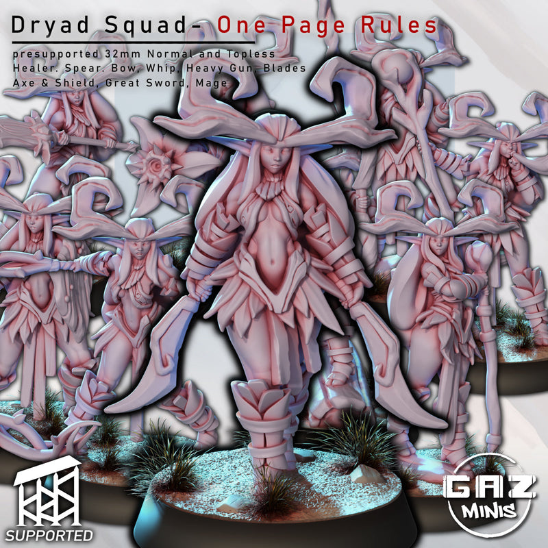 Dryad Squad Miniatures (SFW/NSFW 18+ Only) - Forest Spirits