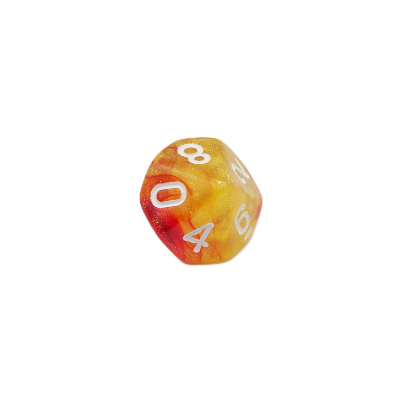 Efreeti's Robe - 7 Piece DnD Dice Set | Acrylic RPG Gaming Dice