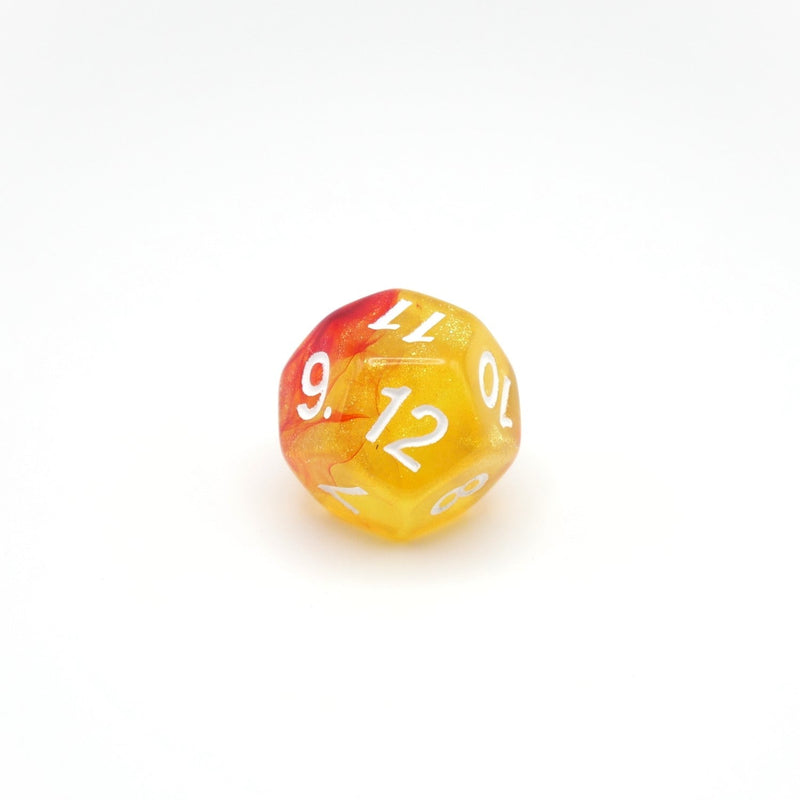 Efreeti's Robe - 7 Piece DnD Dice Set | Acrylic RPG Gaming Dice