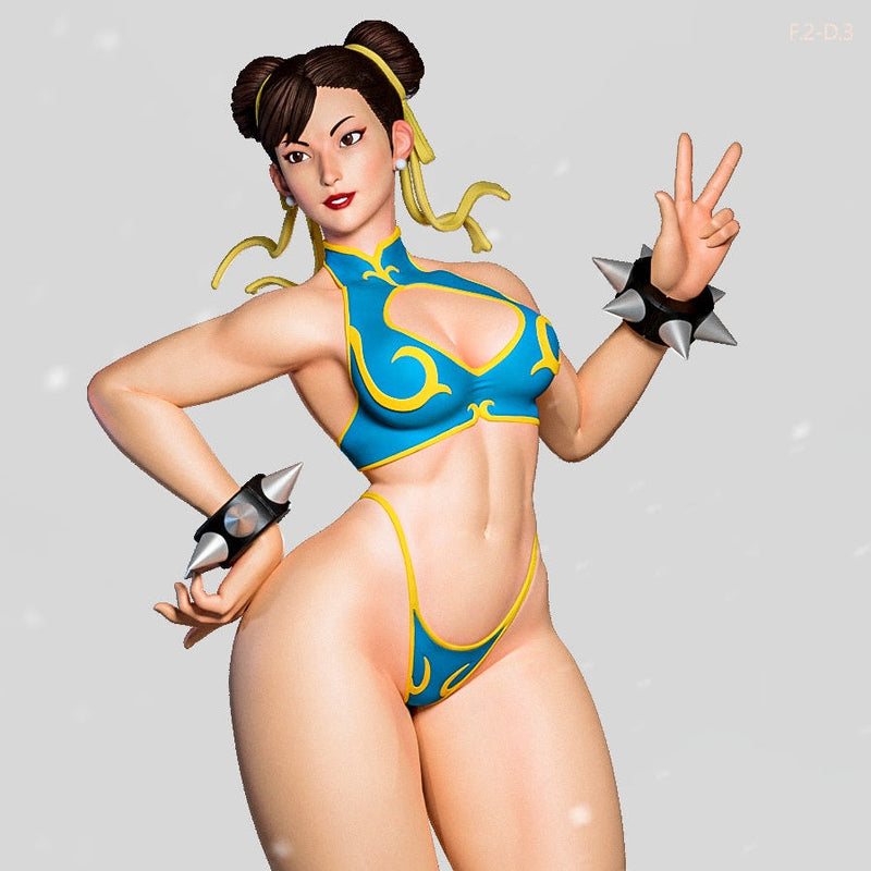 Chun-Li Pose 3 - Street Fighter (SFW/NSFW 18+ Only) - 1:6 Scale Figure