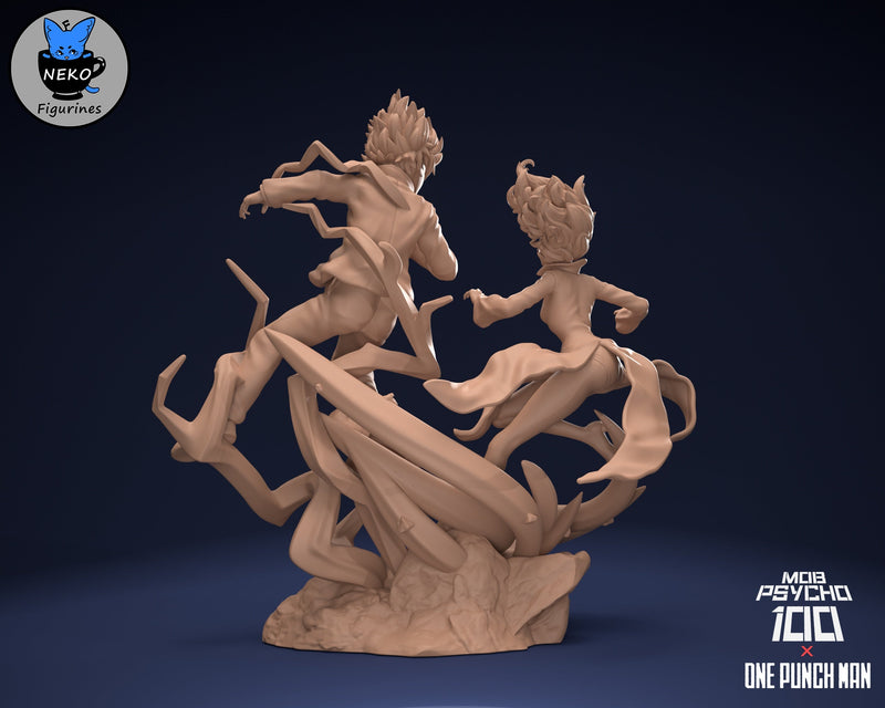 Tatsumaki Vs Mob - One Punch Man - Diorama - 1:10 Scale