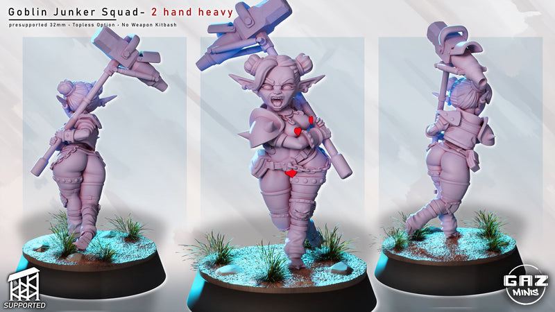 Goblin Junkers – Female Goblin Mercenaries – Sci-Fi Miniatures (SFW/NSFW 18+ Only)