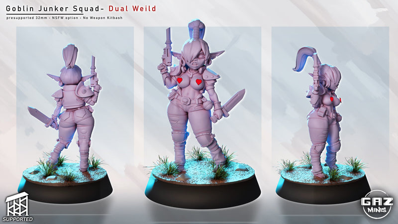 Goblin Junkers – Female Goblin Mercenaries – Sci-Fi Miniatures (SFW/NSFW 18+ Only)