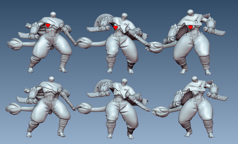 The Goblin Tribe Set 2 – (32mm scale, SFW/NSFW)