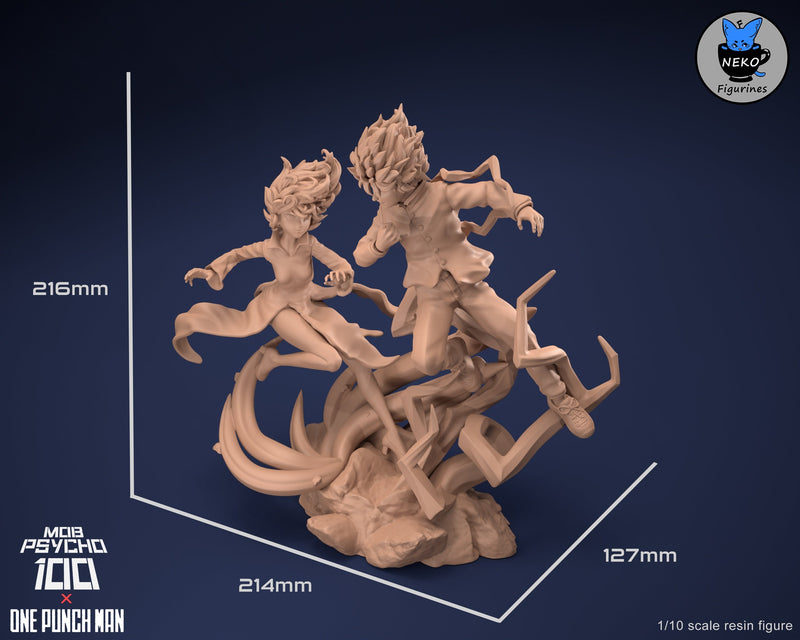 Tatsumaki Vs Mob - One Punch Man - Diorama - 1:10 Scale