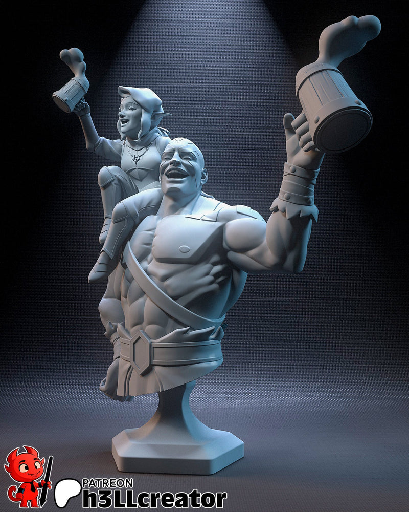 Grog and Pike - Vox Machina - 1:8 Scale & Bust