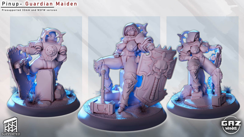 Guardian Maiden Pinup - (SFW/NSFW 18+)