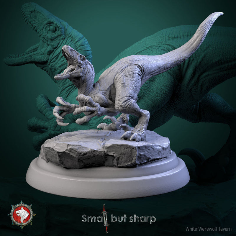 Halfling Dino Mount Set – Dinosaur Beast Miniatures