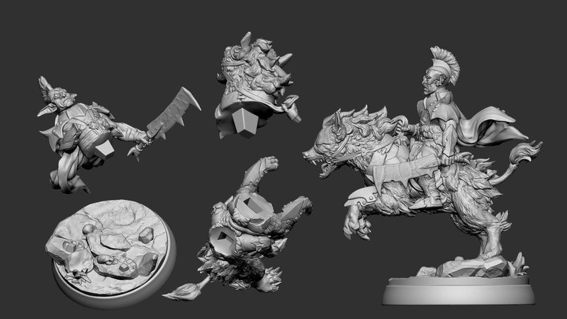 Goblin Raider Hordog Squeaky Eye – Goblin Rider Miniature