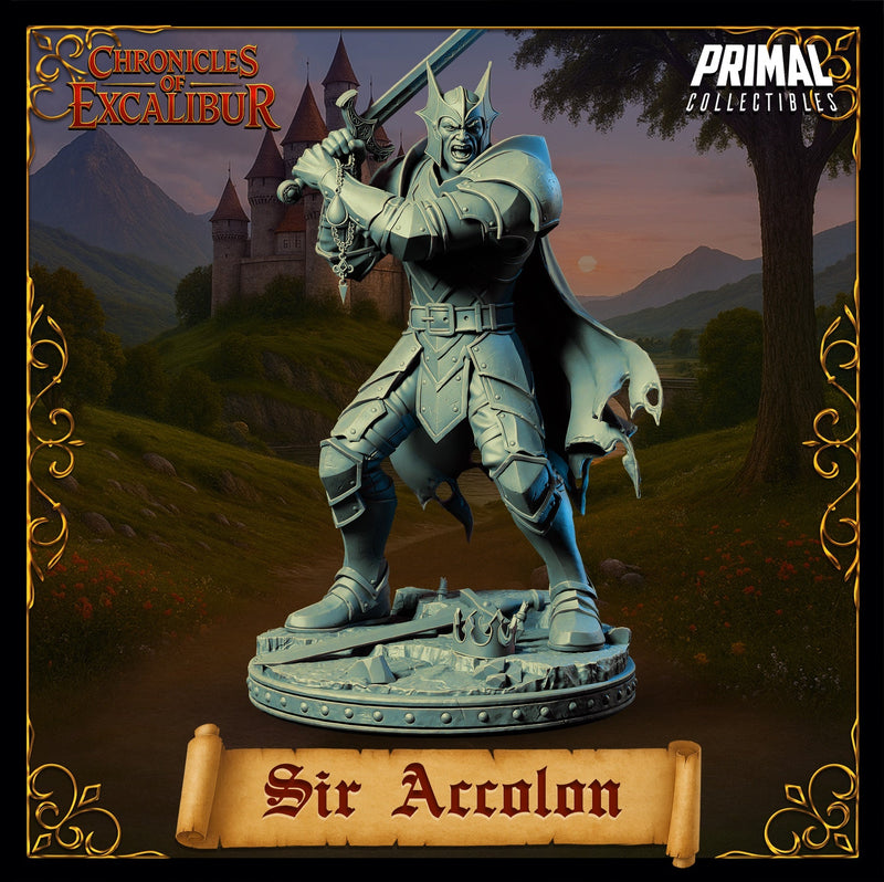 Sir Accolon – Corrupted Dark Knight – Chronicles of Excalibur – Miniature