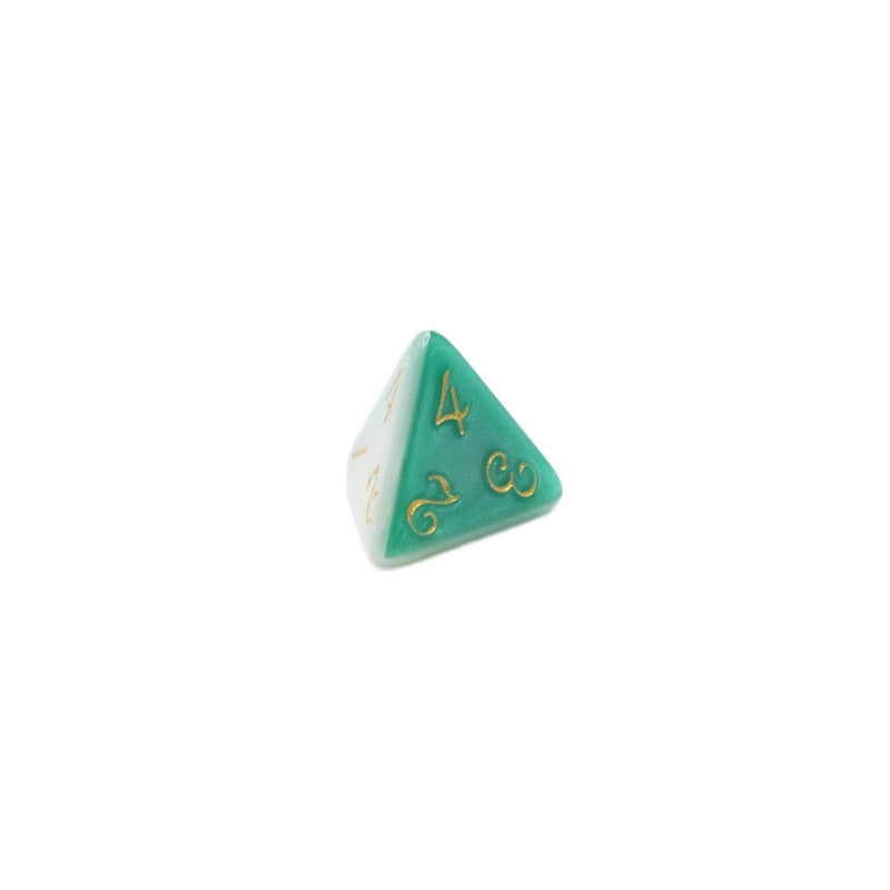 Two-Faced Iguana - 7 Piece DnD Dice Set | Acrylic RPG Gaming Dice
