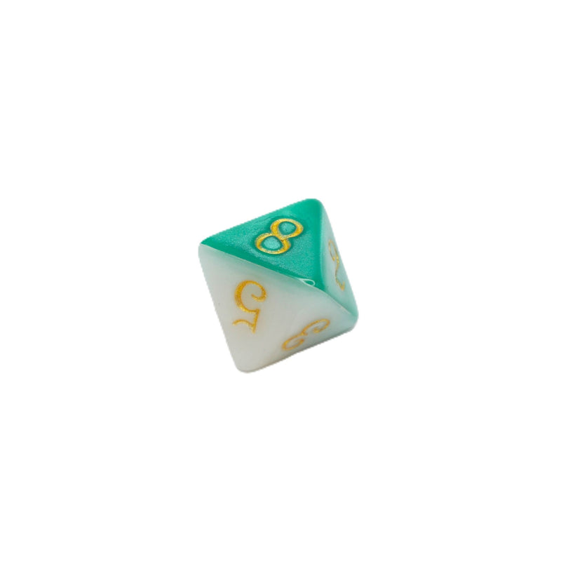 Two-Faced Iguana - 7 Piece DnD Dice Set | Acrylic RPG Gaming Dice