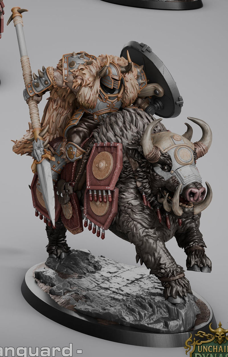Immortal Vanguard – Armored Boar Riders – Unchained Dynasty – Miniature