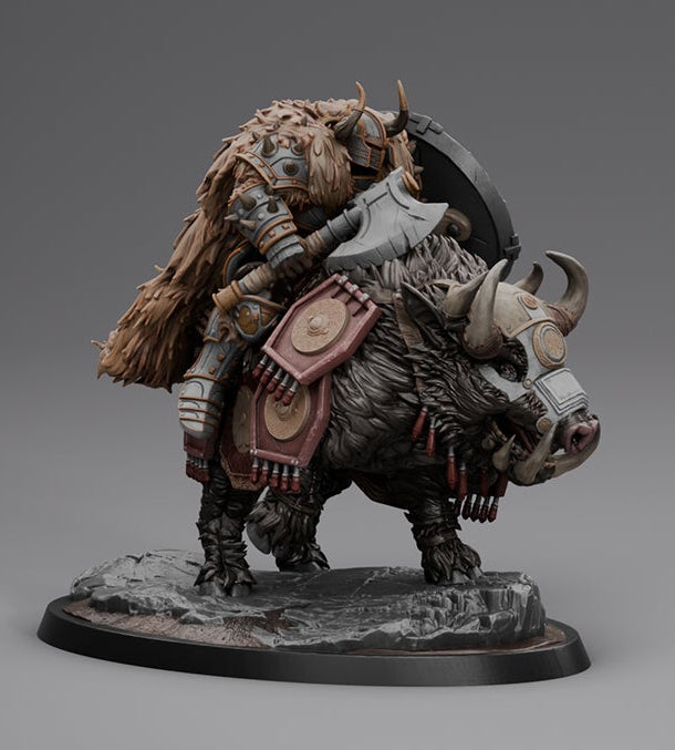 Immortal Vanguard – Armored Boar Riders – Unchained Dynasty – Miniature