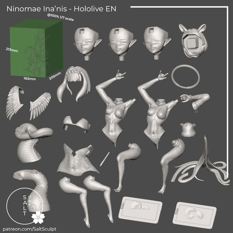 Ninomae Ina'Nis - Hololive (SFW/NSFW 18+ Only) - 1:7 Scale Figure