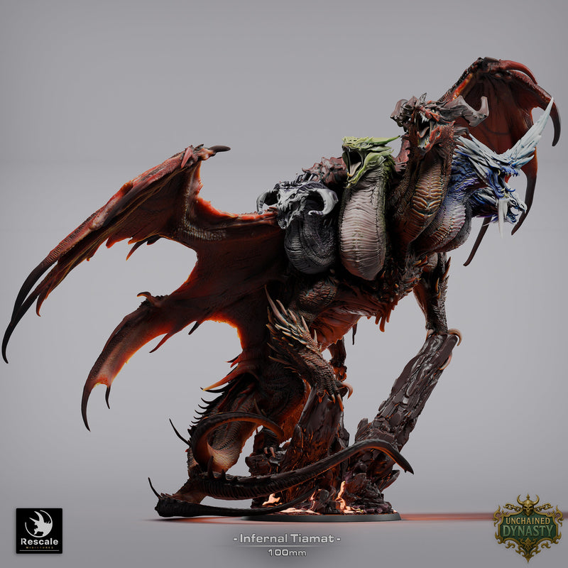 Infernal Tiamat – Five-Headed Dragon God – Boss Miniature
