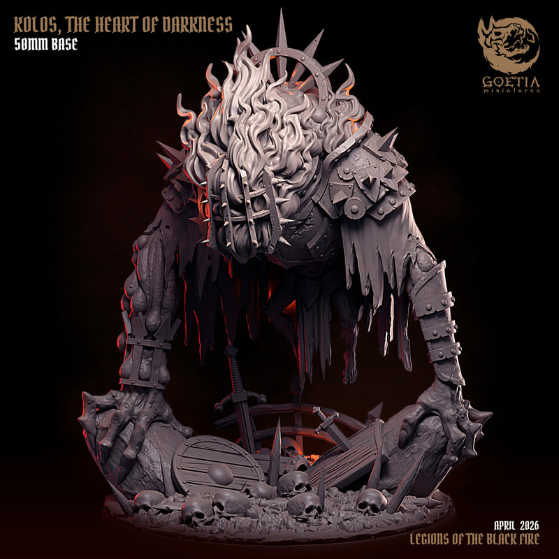 Kolos, The Heart of Darkness – Abyssal Elemental Resin Miniature