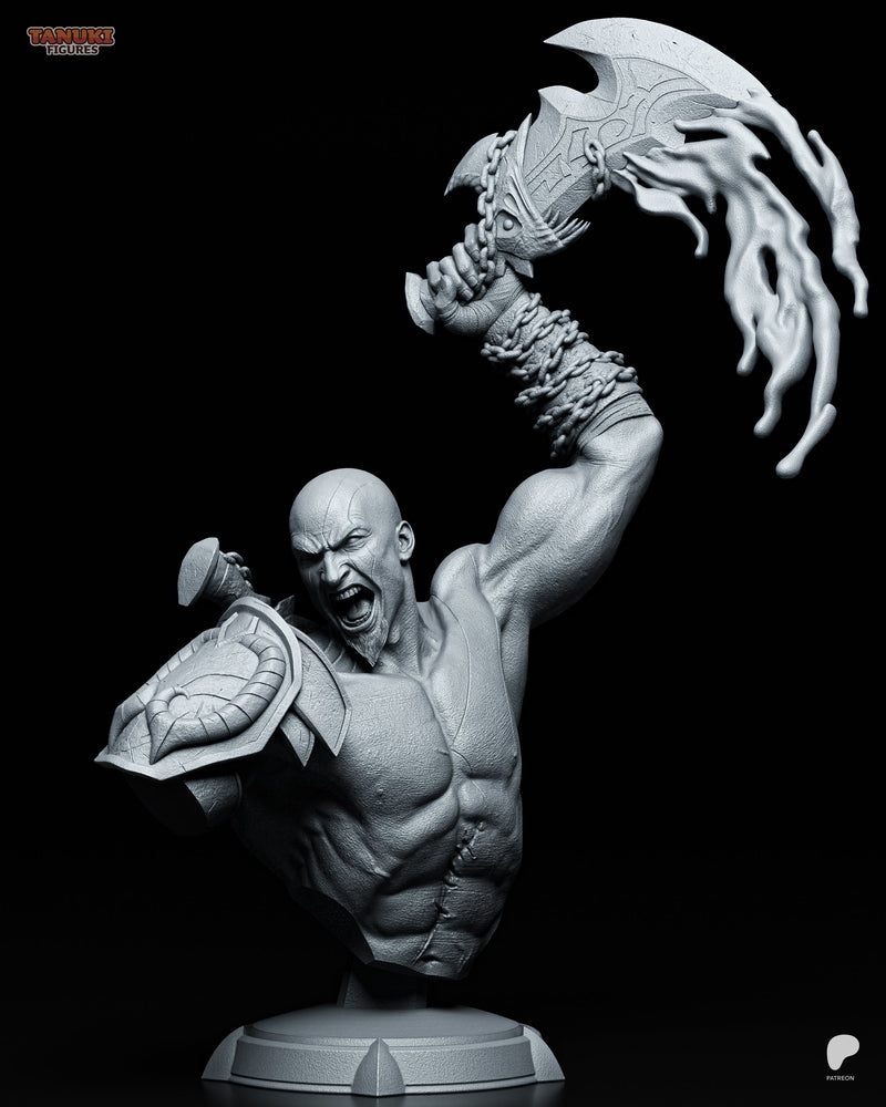 Kratos - GoW - 1:6 Scale, Bust