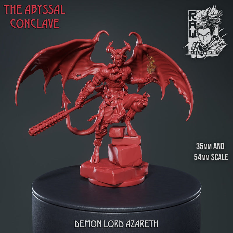 Demon Lord Azareth – The Abyssal Conclave Miniature – 35mm & 54mm Scale