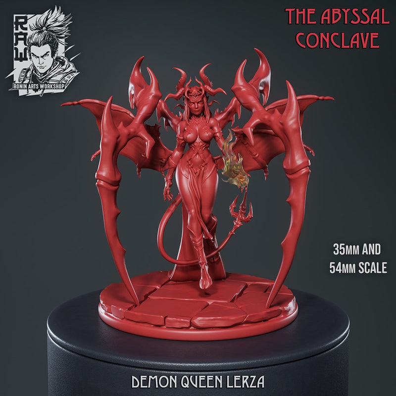 Demon Queen Lerza – The Abyssal Conclave (SFW/NSFW 18+) Miniature – 35mm & 54mm Scale