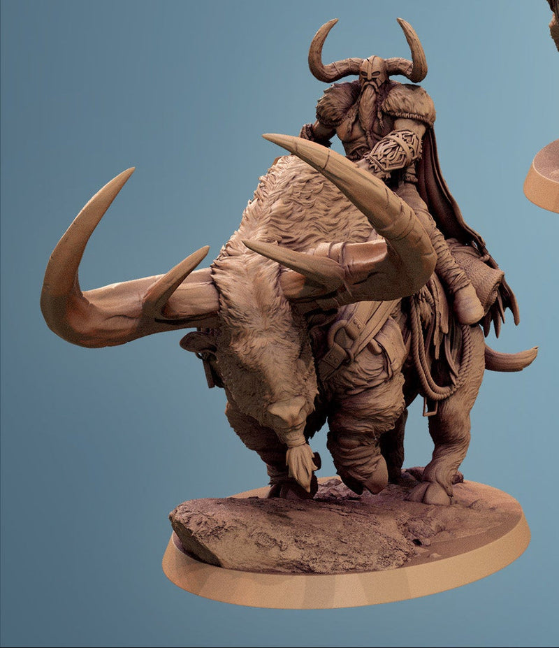 Vargir Frosthorns – Mounted Raiders on Frosthorn Beasts from Frostborne Doom