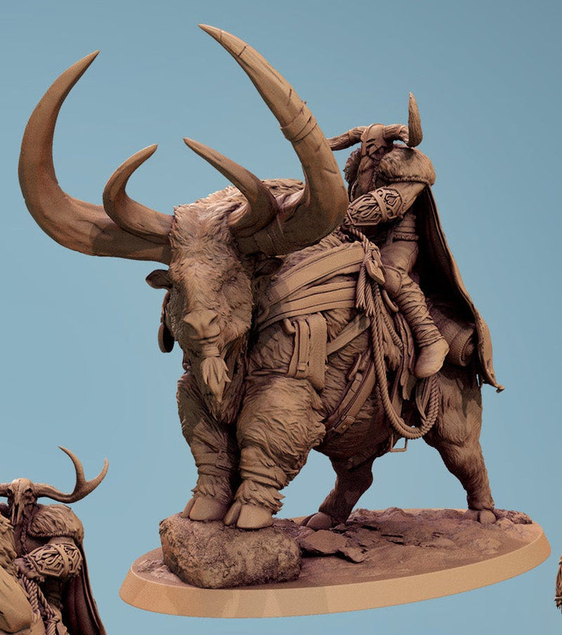 Vargir Frosthorns – Mounted Raiders on Frosthorn Beasts from Frostborne Doom