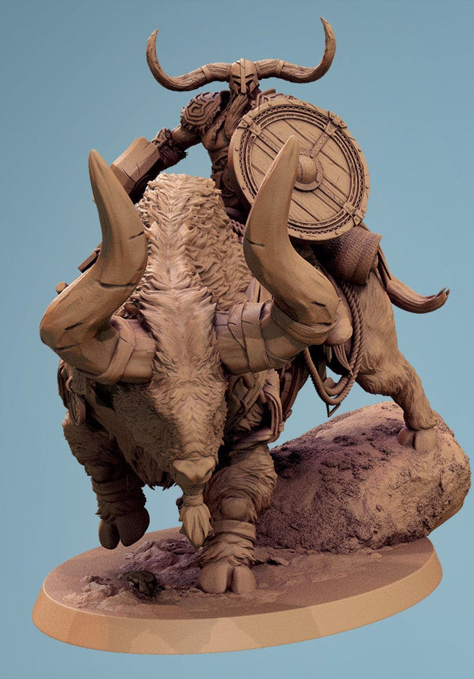 Vargir Frosthorns – Mounted Raiders on Frosthorn Beasts from Frostborne Doom