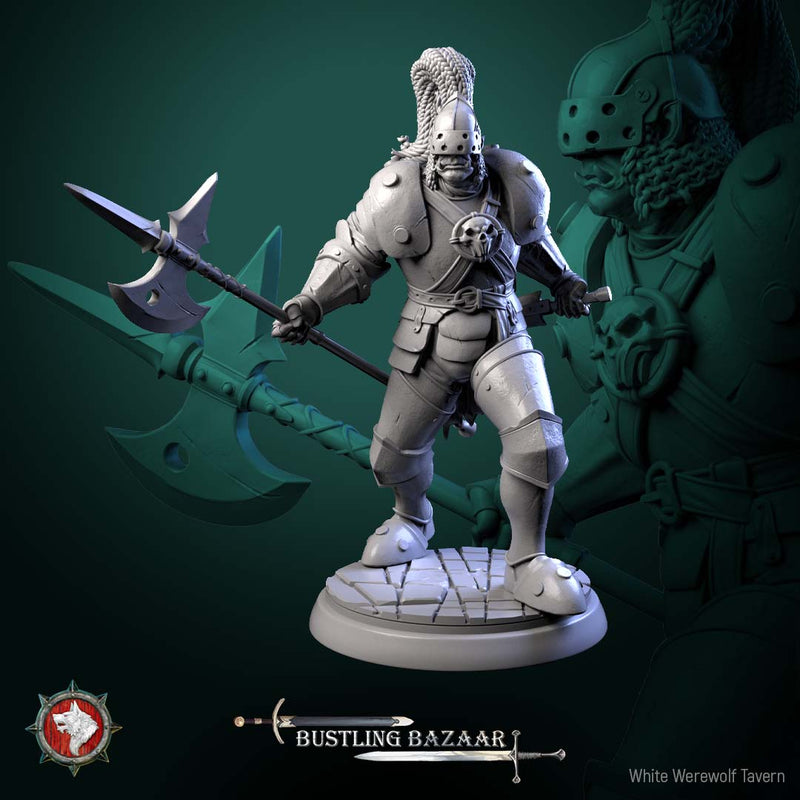 Market Guards – Fantasy NPC Miniatures – Mixed Races – Bustling Bazaar