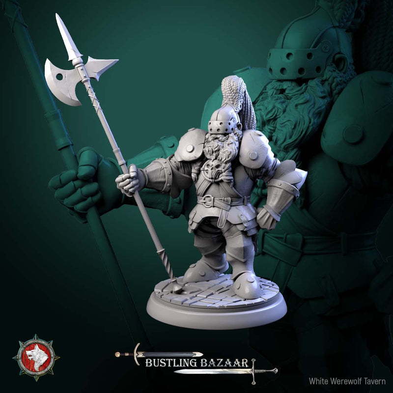 Market Guards – Fantasy NPC Miniatures – Mixed Races – Bustling Bazaar