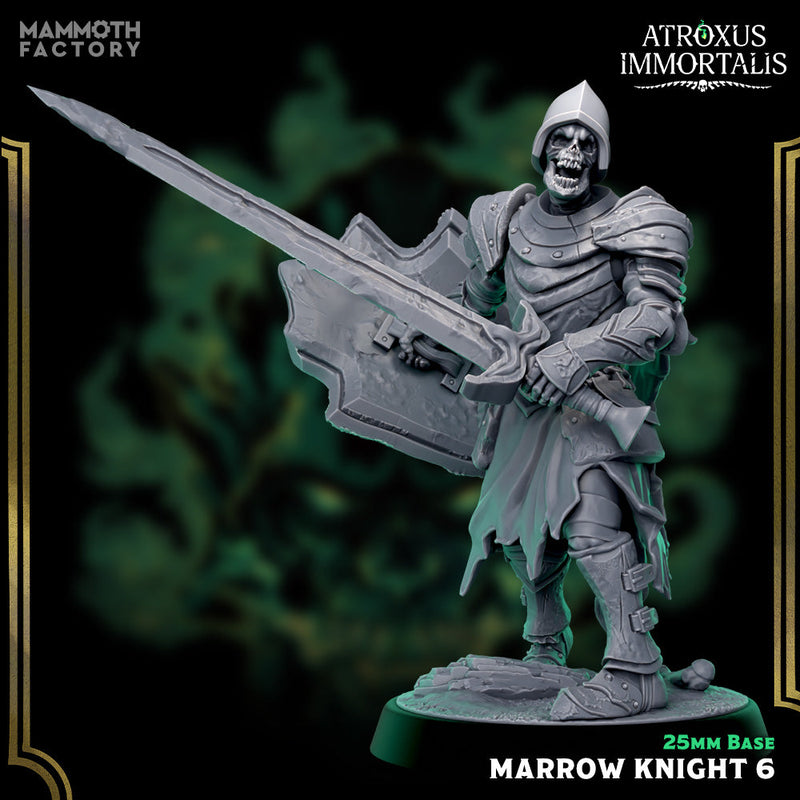 Marrow Knight Swordsmen – Undead Draugr Skeletal Soldier Miniatures