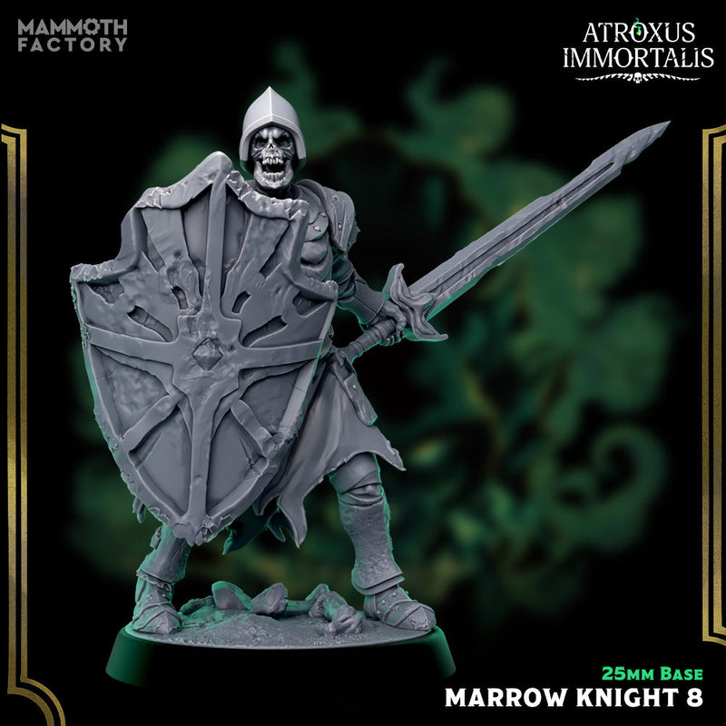 Marrow Knight Swordsmen – Undead Draugr Skeletal Soldier Miniatures