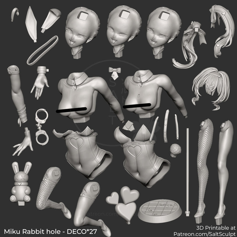 Rabbit Hole Miku - vTuber (SFW/NSFW 18+ Only) - 1:7 scale Figure