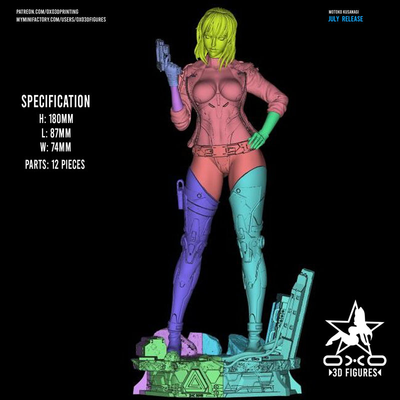 Motoko Kusanagi - Ghost in the Shell - (SFW/NSFW 18+) - 1:10 Scale