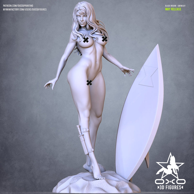 Black Widow Swimsuit Edition - Marvel Comics (SFW/NSFW 18+ Only) - 1:10 Scale