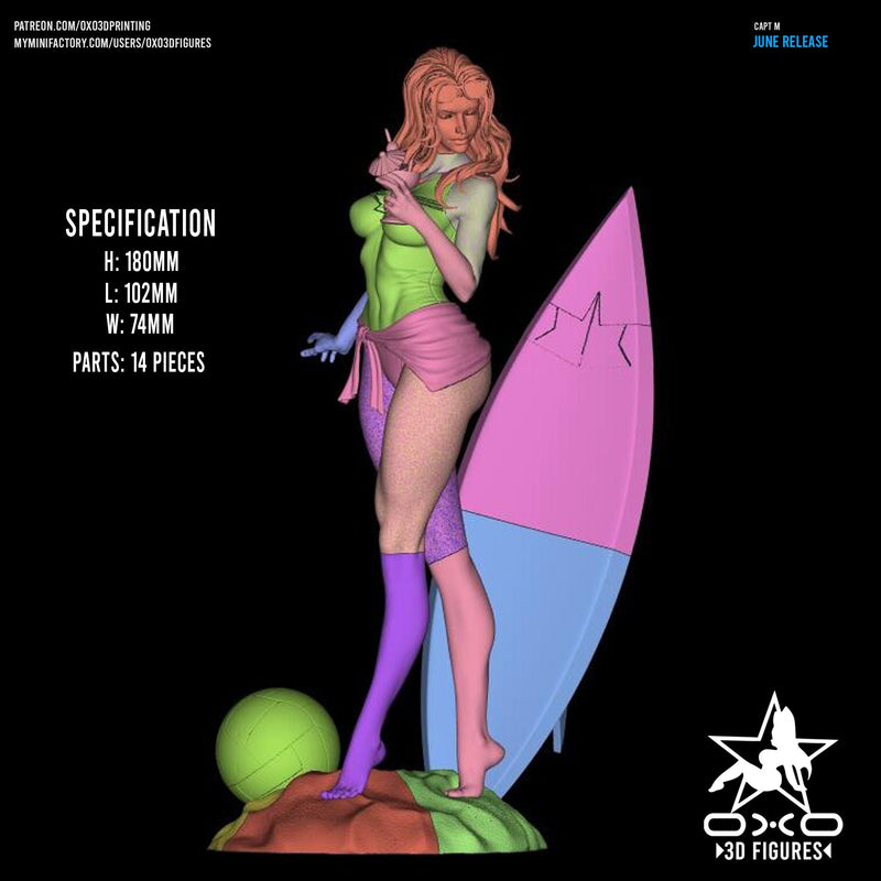 Captain Marvel - Swimsuit Edition - Marvel Comics (SFW/NSFW 18+) - 1:10 Scale