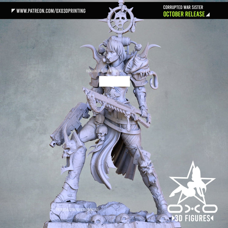 Corrupted War Sister - Lovemace - (SFW/NSFW 18+) 1:10 Scale