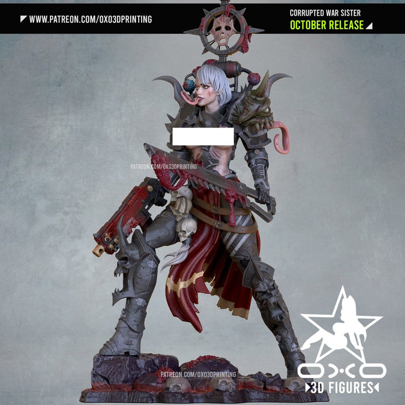 Corrupted War Sister - Lovemace - (SFW/NSFW 18+) 1:10 Scale