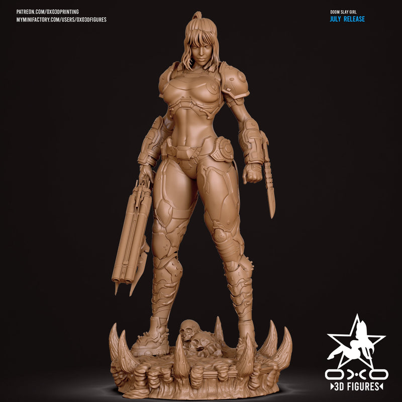 Doom Slayer Girl - Doom: The Dark Ages (SFW/NSFW 18+) - 1:10 Scale