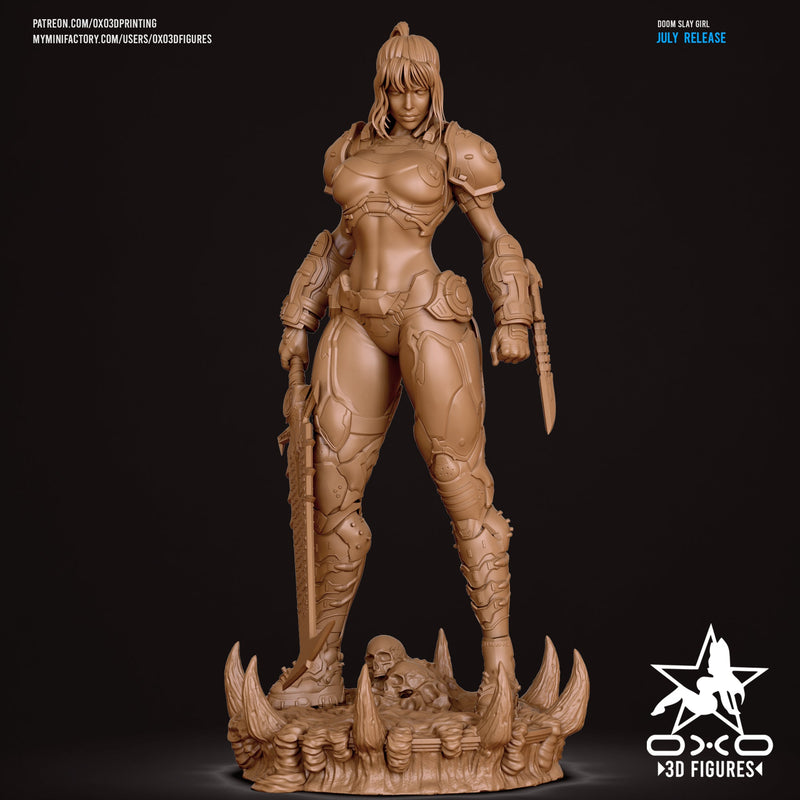 Doom Slayer Girl - Doom: The Dark Ages (SFW/NSFW 18+) - 1:10 Scale